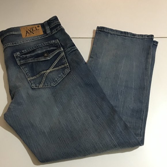 TK Axel Jeans Tk Axel Mens Straight Leg Jeans Size 38x32 Flap